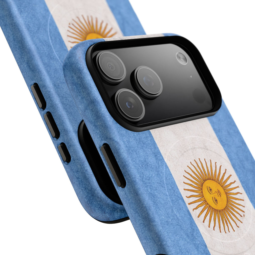 Argentijnse Vlag Slim MagSafe Hoesje | Ultra-Sterk Beschermend Ontwerp