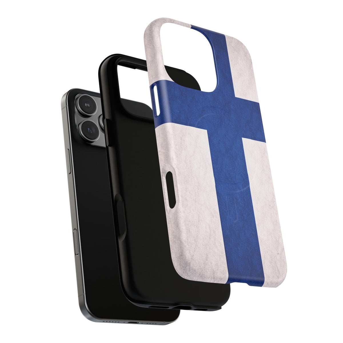Fins Vlag Slim MagSafe Hoesje | Ultra-Sterke Beschermende Ontwerp