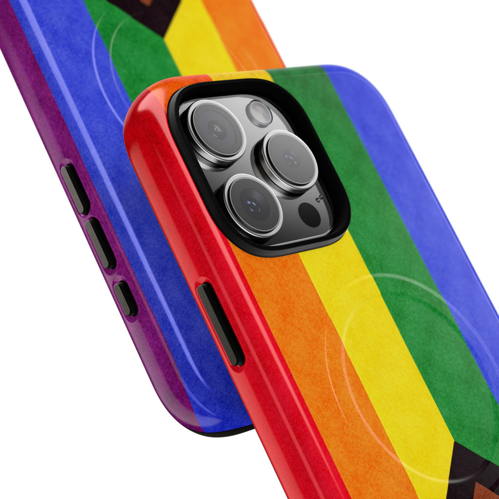 Progressive Pride Flag Slim MagSafe Case | Ultra-Tough Protective Design