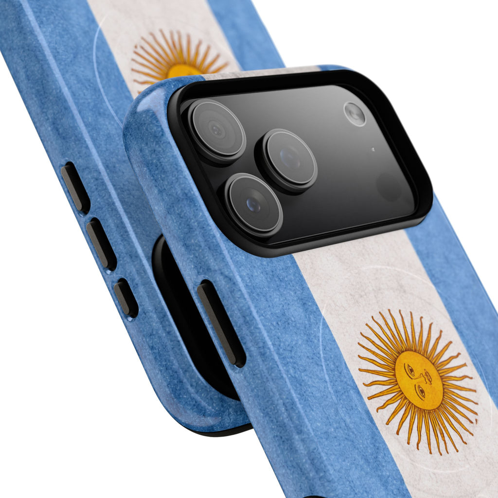 Argentijnse Vlag Slim MagSafe Hoesje | Ultra-Sterk Beschermend Ontwerp