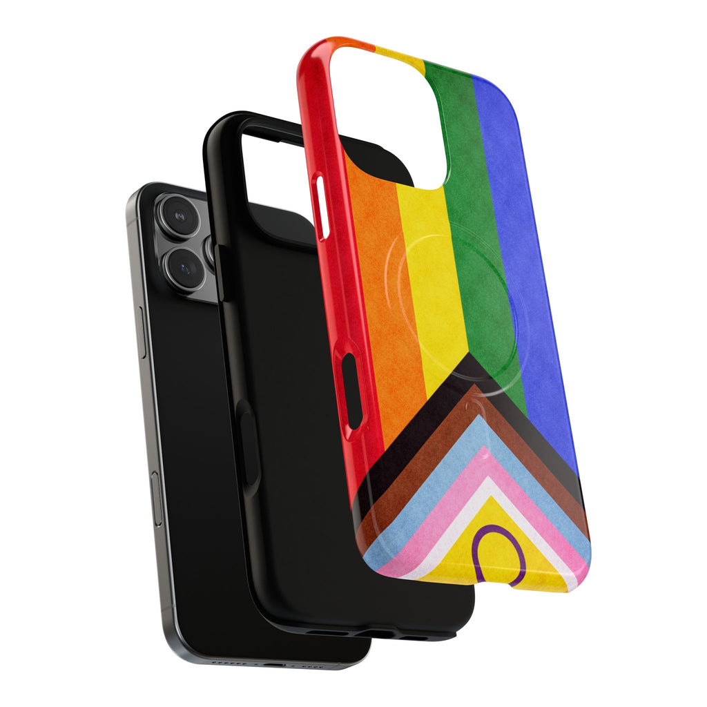 Progressive Pride Flag Slim MagSafe Case | Ultra-Tough Protective Design