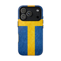 Zweeds Vlag Slank MagSafe Hoesje | Ultra-Sterk Beschermend Ontwerp