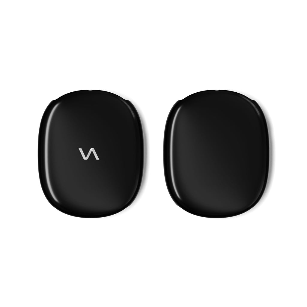 Onyx AirPods Max ear cup covers with matte and glossy finish set.