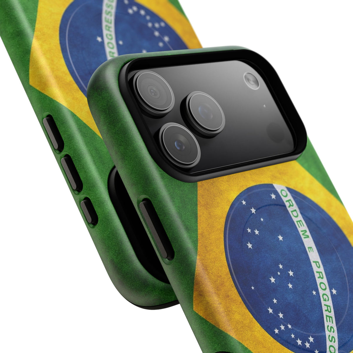 Braziliaanse Vlag Slim MagSafe Hoesje | Ultraslank en Beschermend Ontwerp