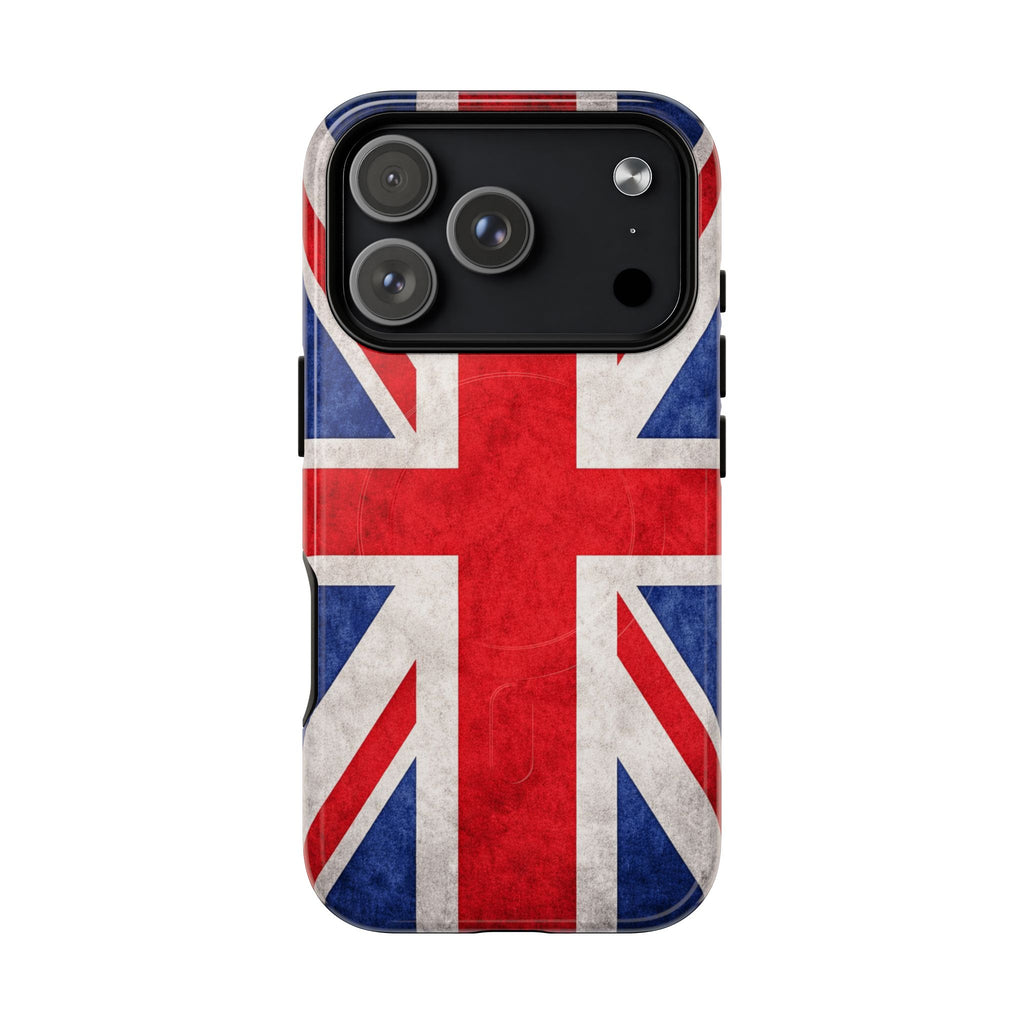 Slank MagSafe Hoesje met Britse Vlag | Ultra-Sterk Beschermend Ontwerp