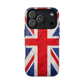 Slank MagSafe Hoesje met Britse Vlag | Ultra-Sterk Beschermend Ontwerp