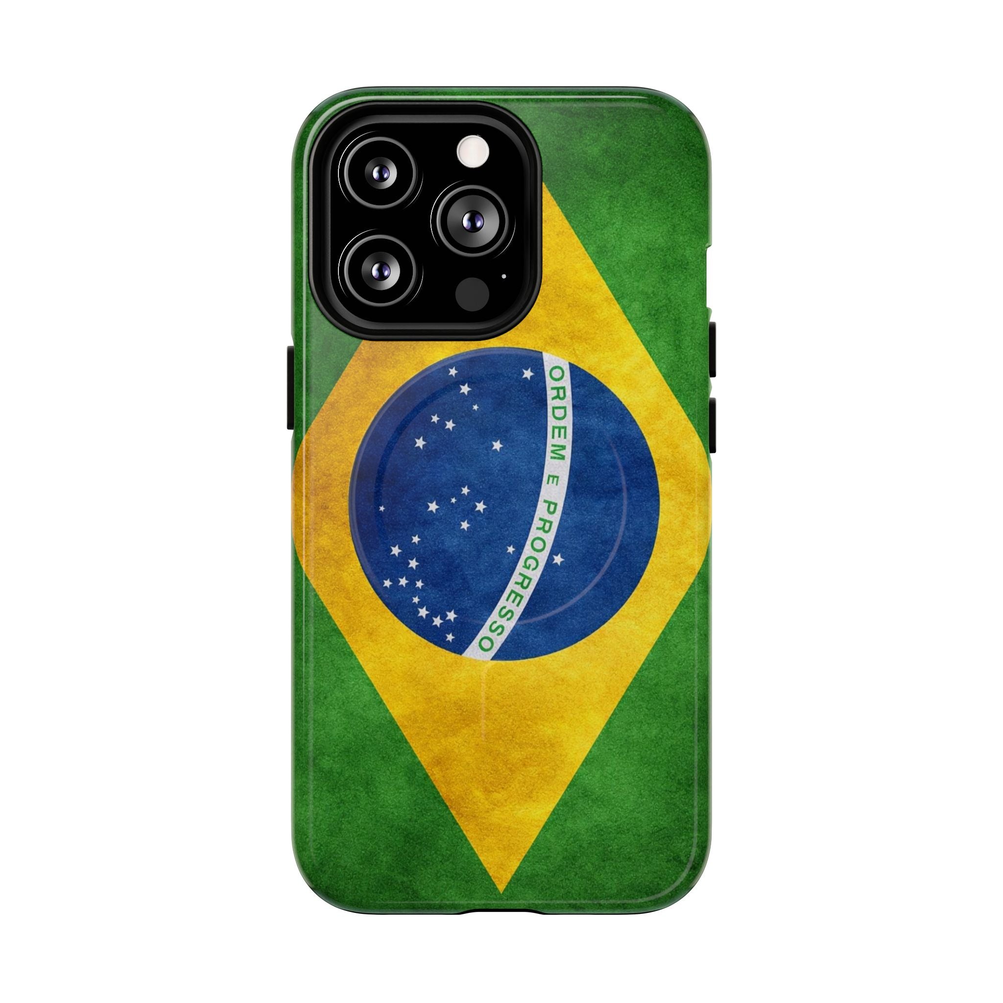 Brazilian Flag Slim MagSafe Case | Ultra-Tough Protective Design