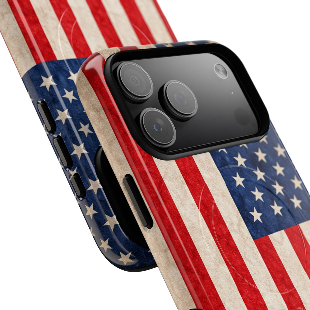 Amerikaanse Vlag Slim MagSafe Hoesje | Ultraslim en Robuust Ontwerp