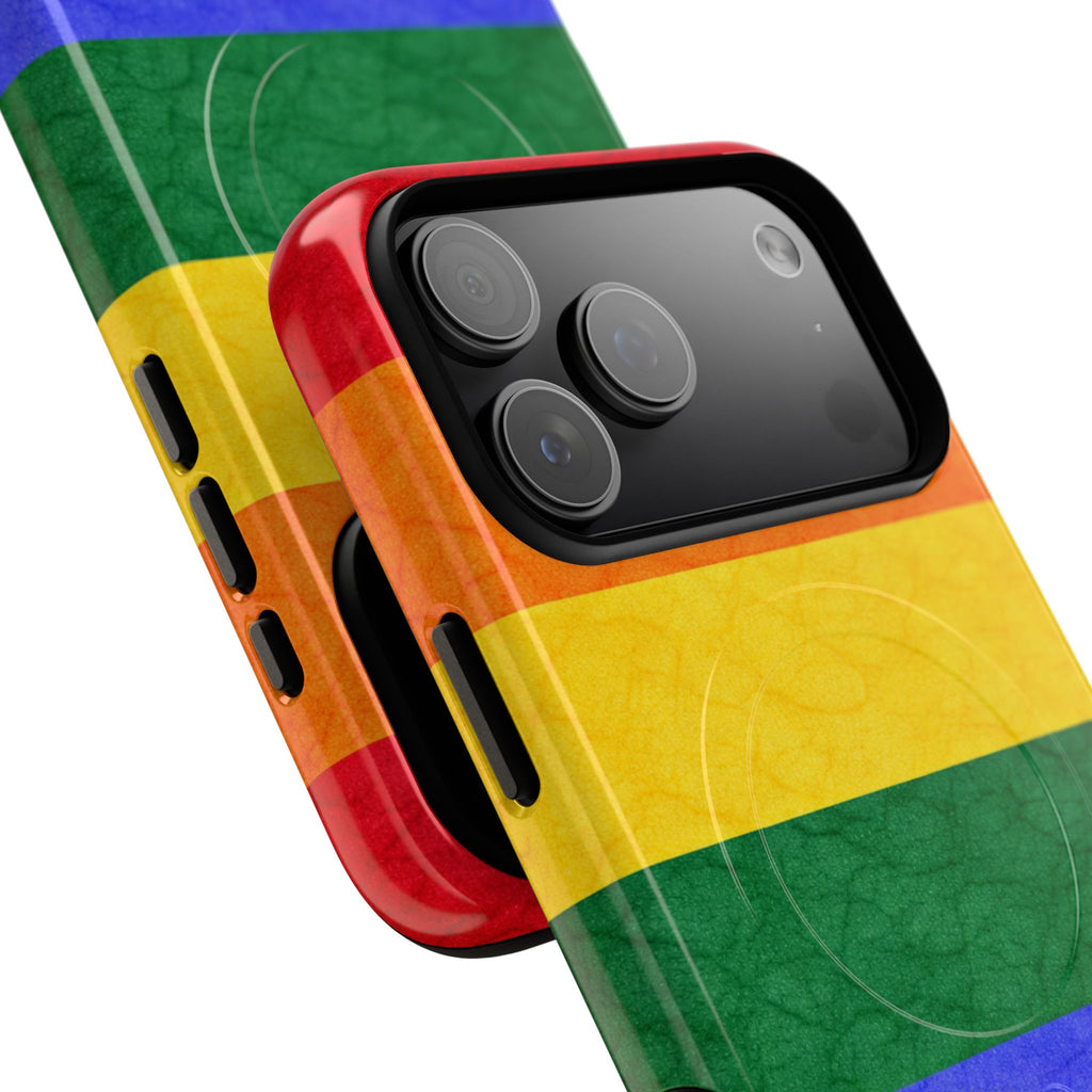 LGBTQ+-vlag Slim MagSafe Hoesje | Ultra-sterk beschermend ontwerp