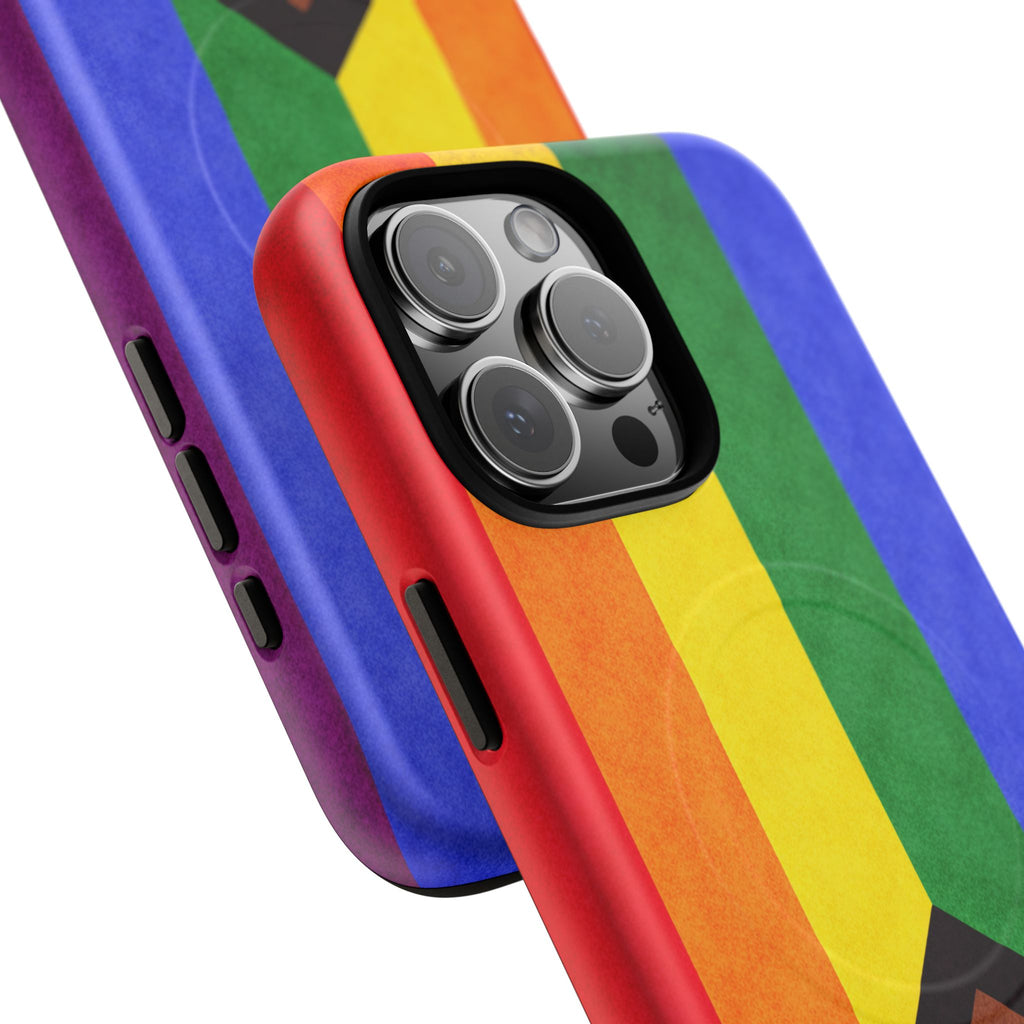Progressive Pride Flag Slim MagSafe Case | Ultra-Tough Protective Design