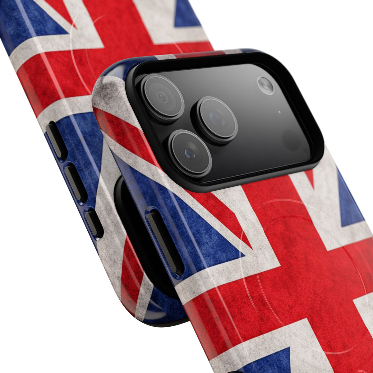 Slank MagSafe Hoesje met Britse Vlag | Ultra-Sterk Beschermend Ontwerp