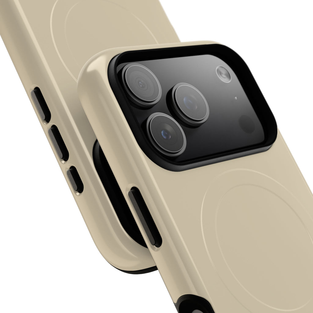 Slanke MagSafe hoes van ivoorkleurige zijde | Ultra-sterk beschermend ontwerp