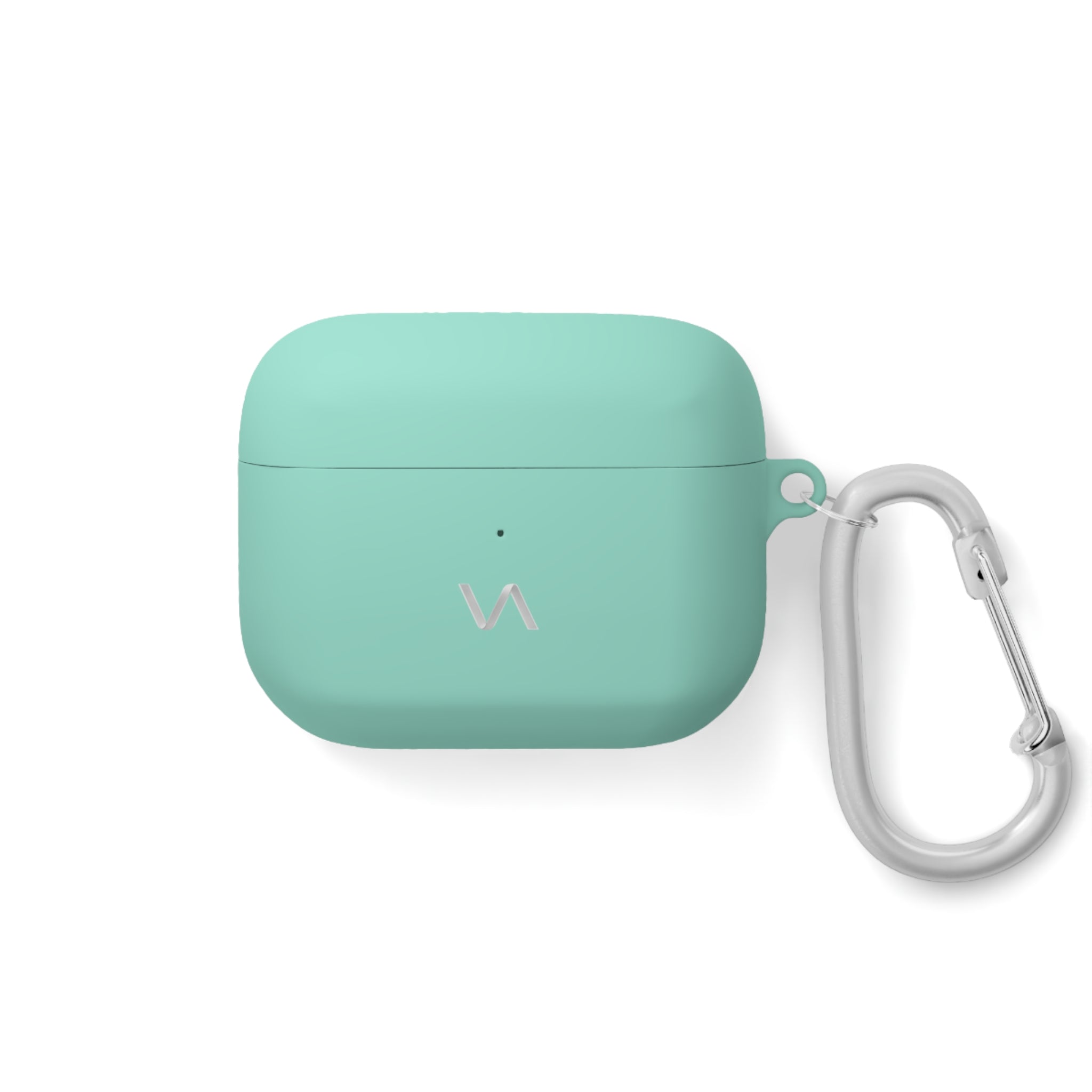Premium Silicone AirPods Case | Minimal VitaAurea Logo & Carabiner