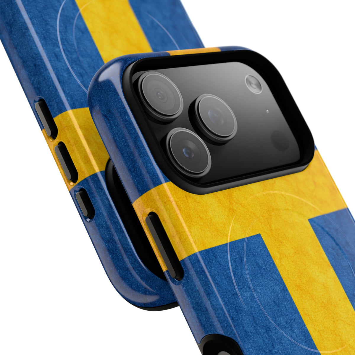 Zweeds Vlag Slank MagSafe Hoesje | Ultra-Sterk Beschermend Ontwerp