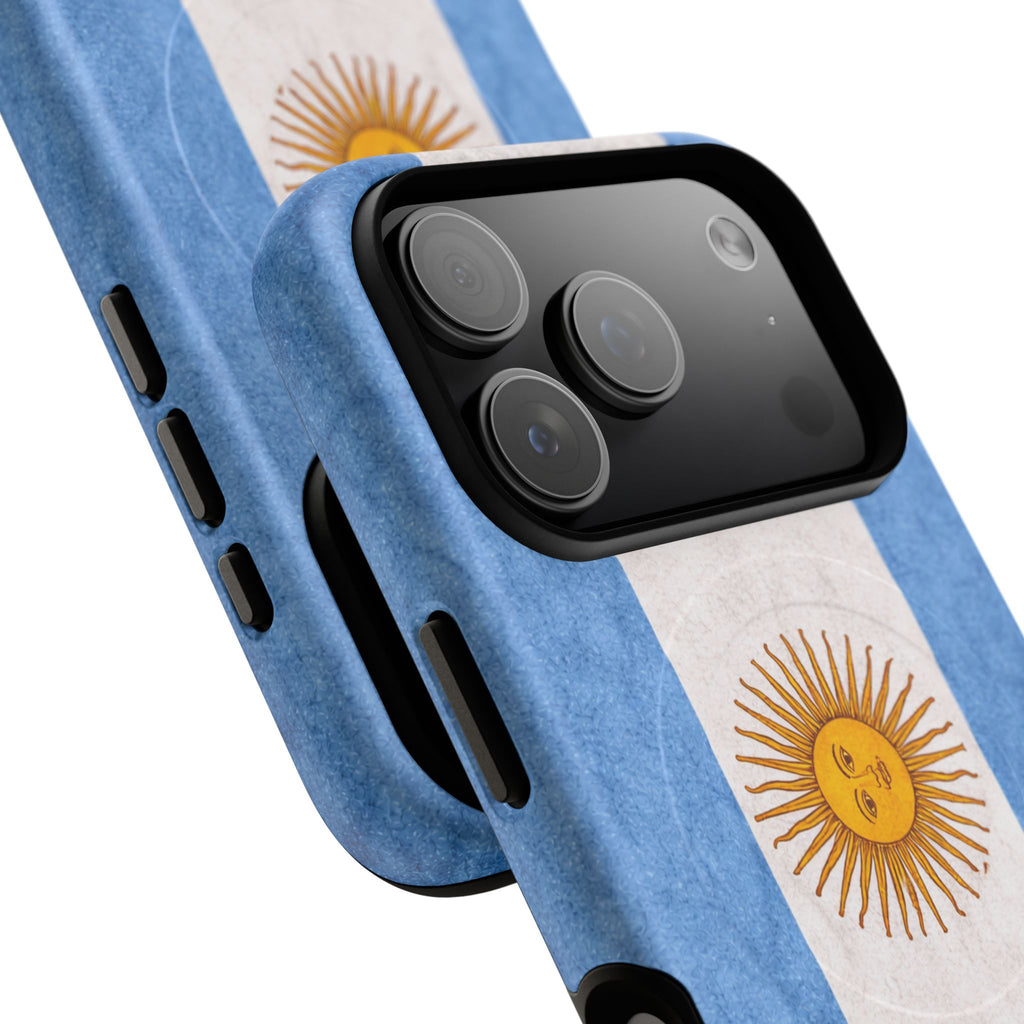 Argentijnse Vlag Slim MagSafe Hoesje | Ultra-Sterk Beschermend Ontwerp