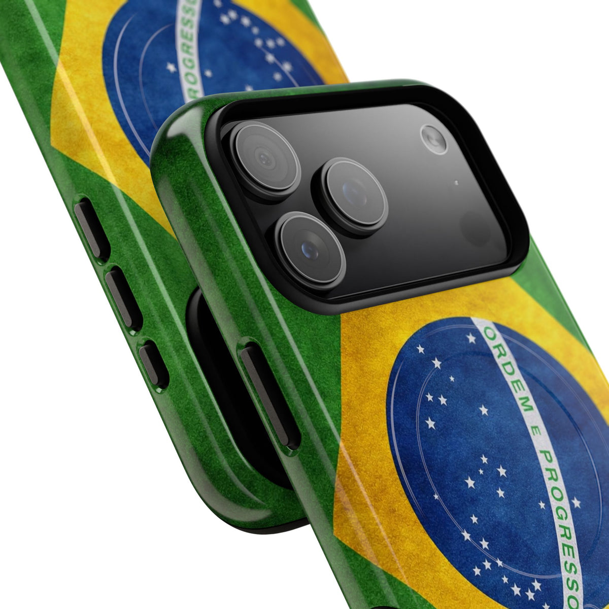 Braziliaanse Vlag Slim MagSafe Hoesje | Ultraslank en Beschermend Ontwerp