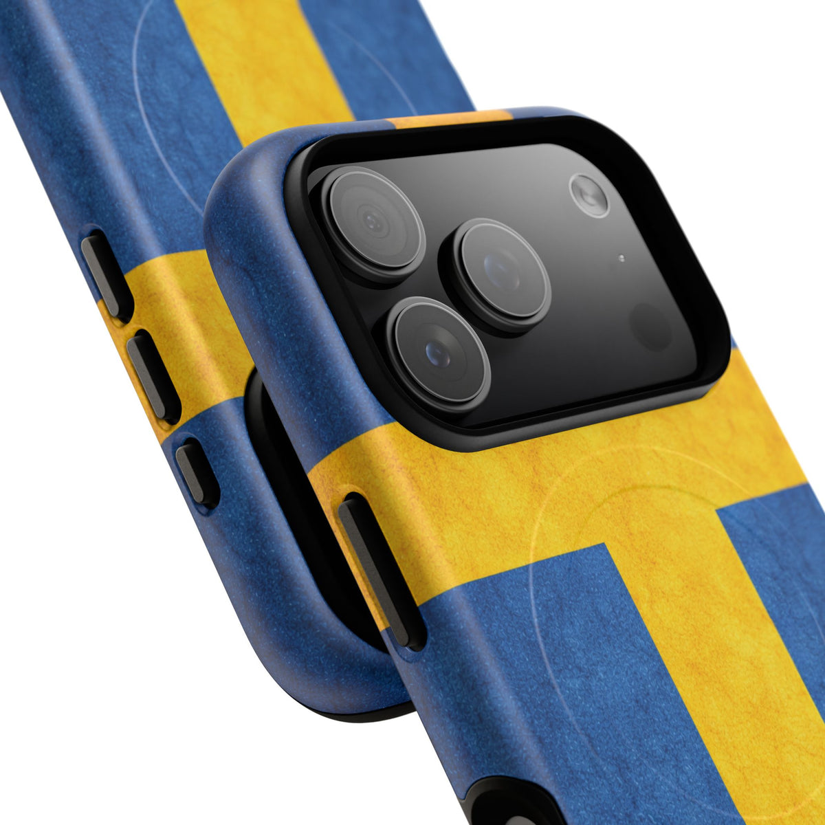 Zweeds Vlag Slank MagSafe Hoesje | Ultra-Sterk Beschermend Ontwerp
