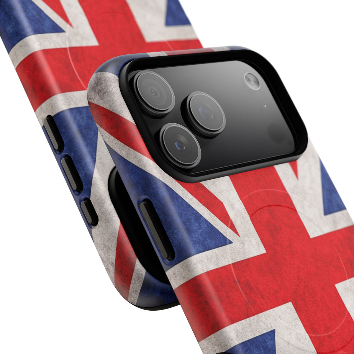 Slank MagSafe Hoesje met Britse Vlag | Ultra-Sterk Beschermend Ontwerp