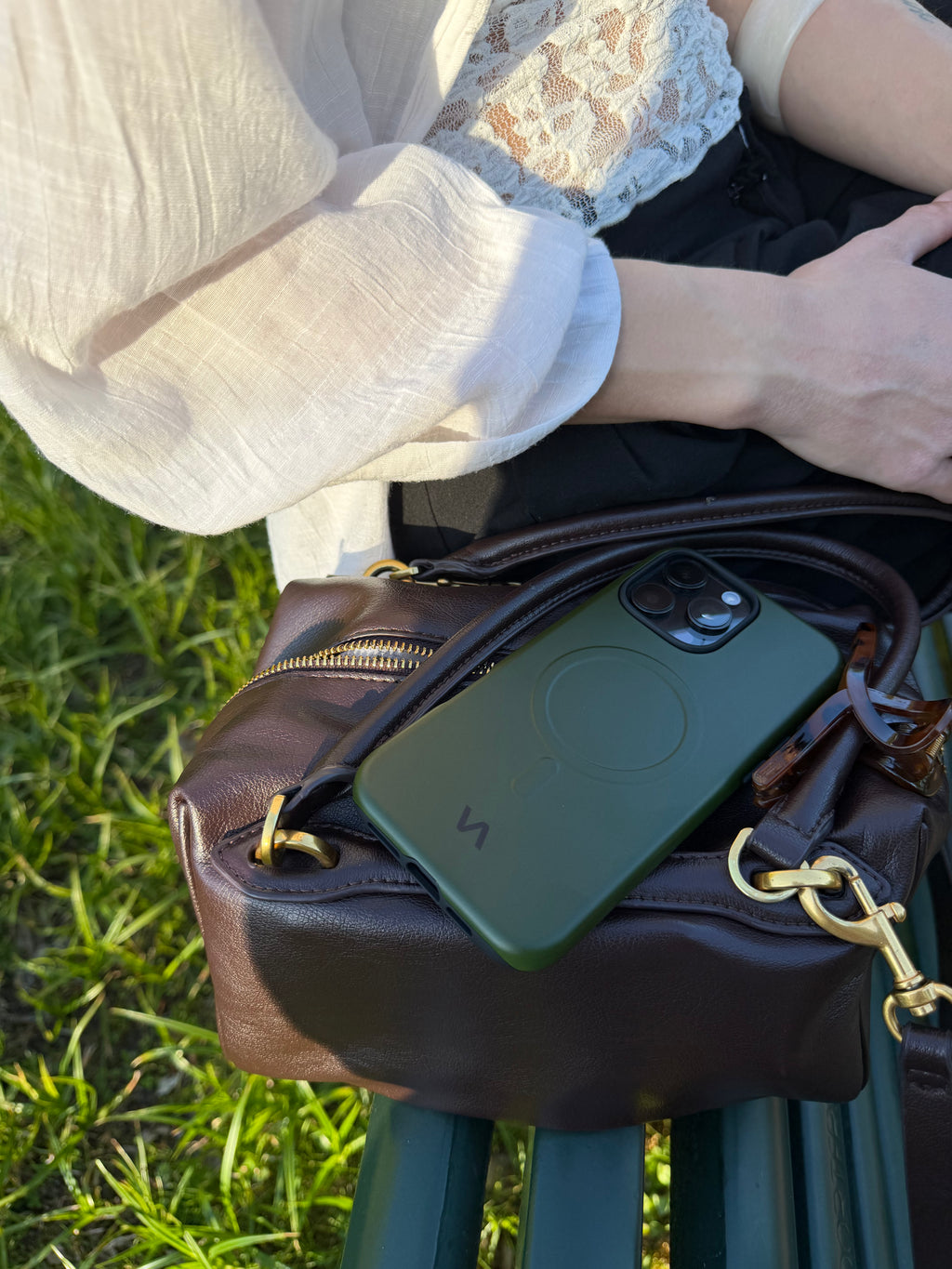 Olive Green Bundle – MagSafe Case & AirPods Max Covers | VitaAurea