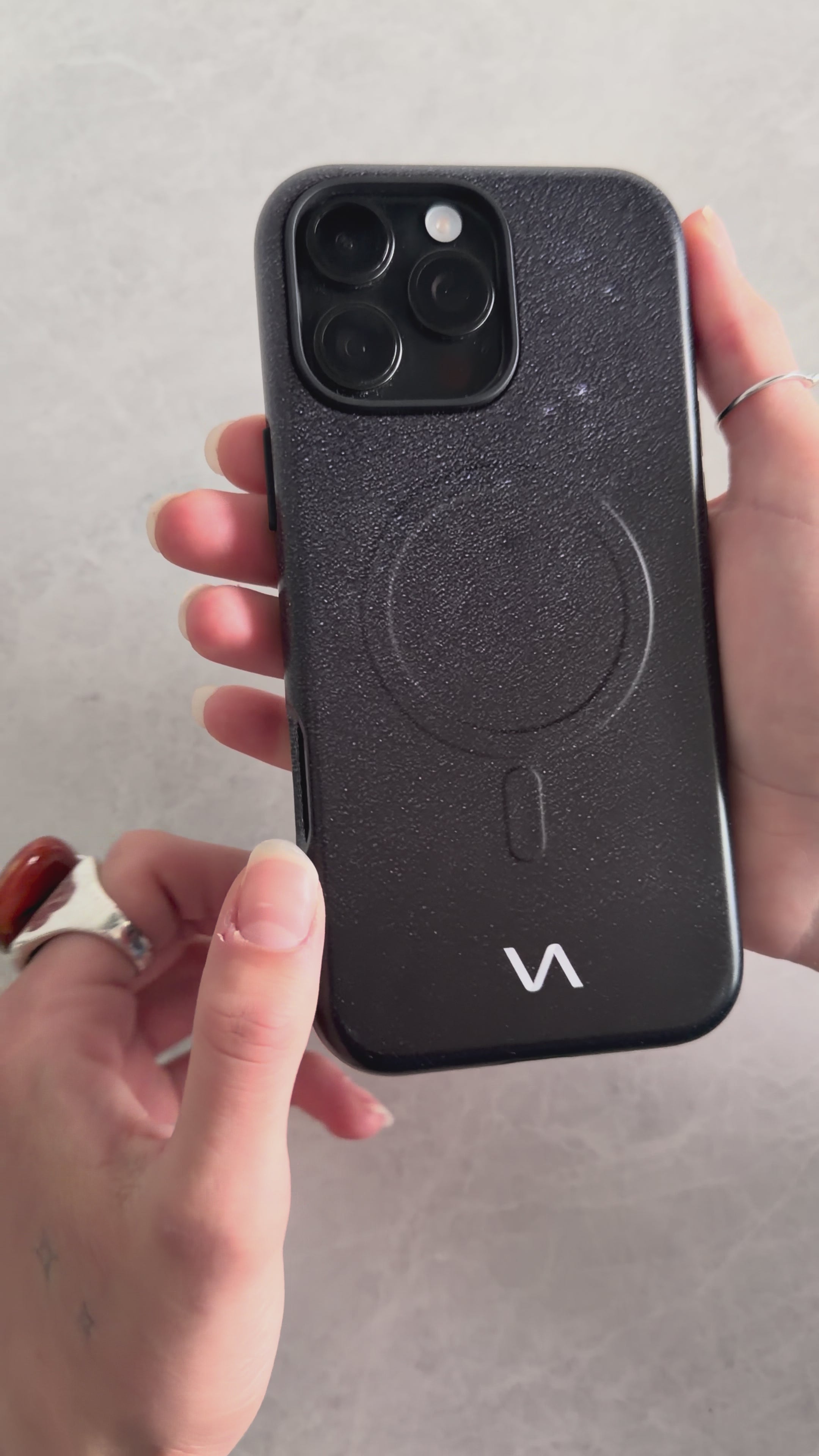 Graphite Bundle – MagSafe Case & AirPods Max Covers | VitaAurea